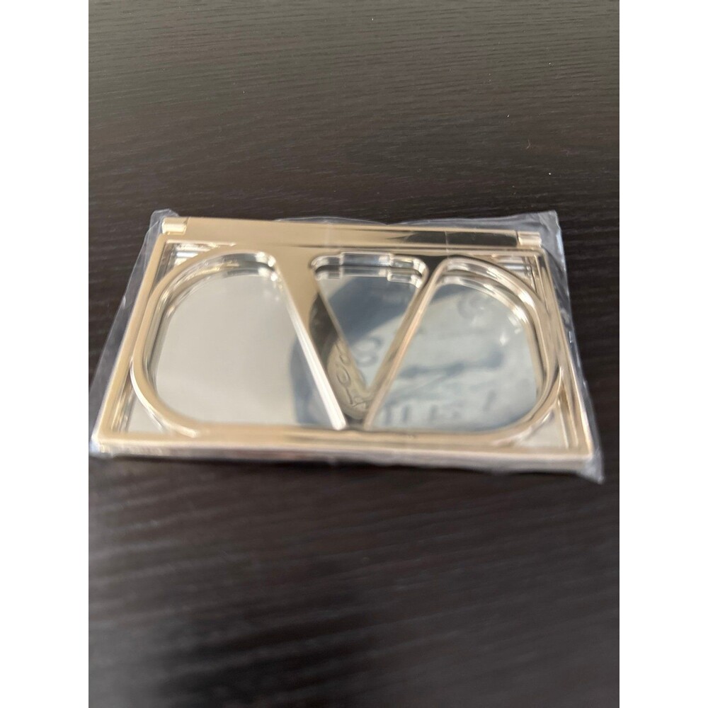 Valentino Mirror V Logo Gold Compact Mirror - Picture 2 of 4